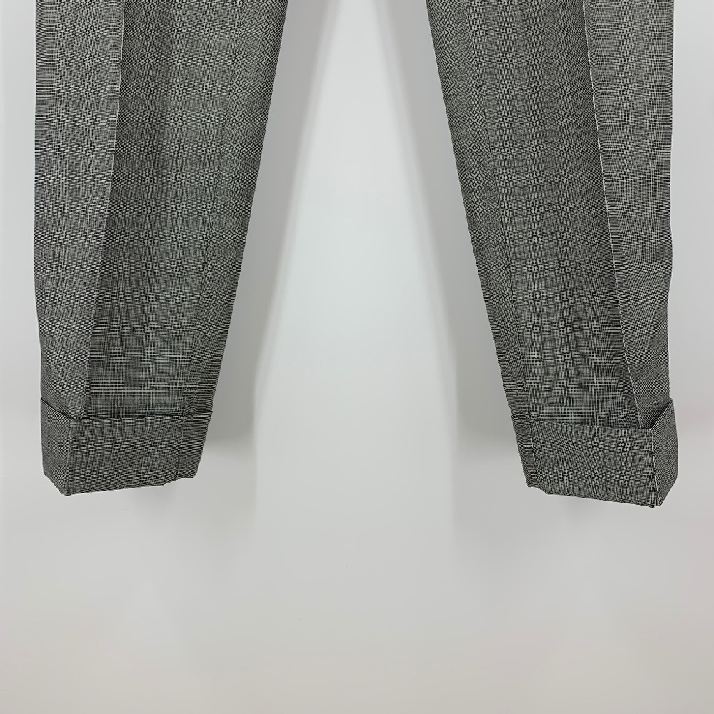 Helmut Lang Pull On Wool Cuffed Suit Pant Sz 4 - Picture 4 of 13